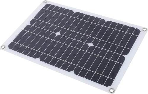 Vista 4 de VGEBY Cable de cargador de coche, 20 W 18 V silicio monocristalino panel celular de energía solar teléfono al aire libre cargador de batería