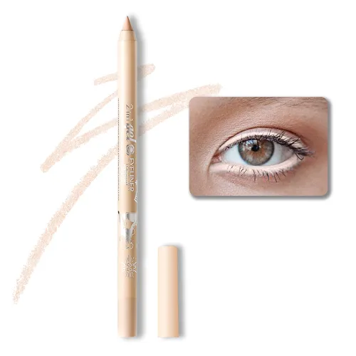 Vista 7 de Kaely Lápiz Delineador de Ojos Negro Waterline, Lápiz Delineador de Gel Multiusos Afilable, Delineador de Ojos Resistente al Agua a Prueba de A-01