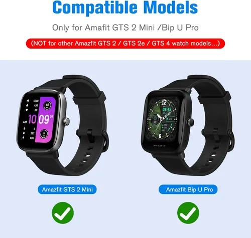Vista 4 de Fintie - Juego de 3 fundas compatibles con Amazfit Bip U Pro/S/Lite/1S/GTS 2 Mini Screen Protector, Soft TPU Plated Bumper, Full Protective Cover