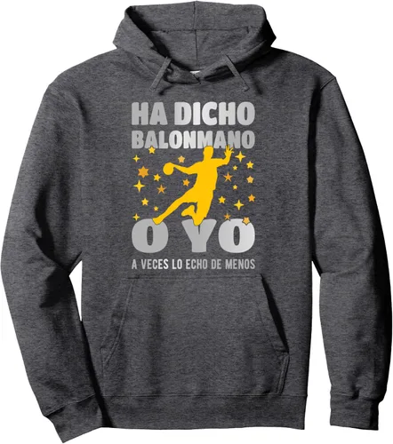 Vista 4 de Dijo El Balonmano O Yo. Le Extraño Pullover Hoodie