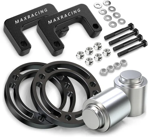 Vista 10 de MAXRACING - Kit de nivelación frontal de 1.5 pulgadas, espaciadores de elevación de puntales, para tracción de 2 y 4 llantas