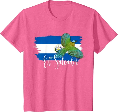 Vista 58 de Camiseta con la bandera de El Salvador, mapa de El Salvador, camiseta de Salvador para mujer, Negro