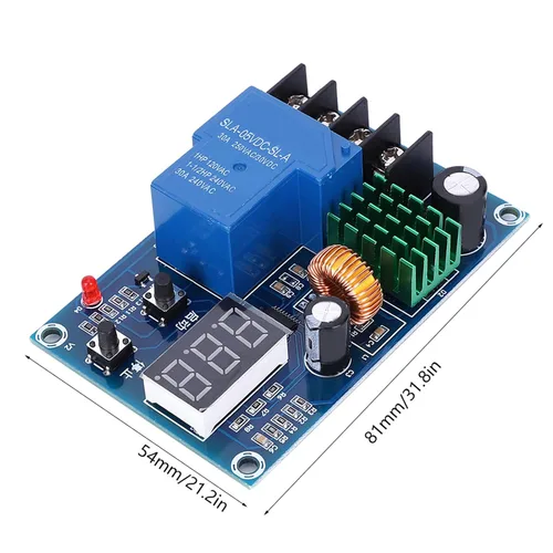 Vista 2 de Módulo de control de batería DC 6-60V Junta para parada de carga automática