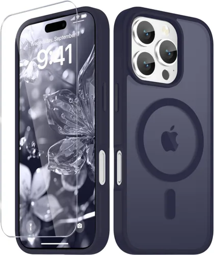 Vista 641 de Funda para Google Pixel 10 Pro XL, cubierta magnética mate, color negro Fit for MagSafe, Screen Protector included, Shockproof Military Grade