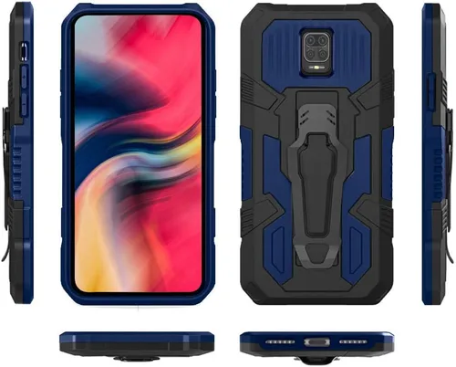 Vista 7 de Funda para Xiaomi Redmi Note 9s/9 Pro, con [2 unidades] Protector de pantalla de vidrio templado de grado militar híbrido de alta resistencia