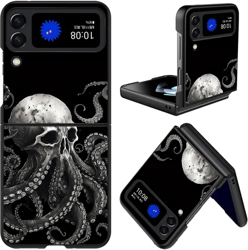 Vista 16 de Diseñada para Samsung Galaxy Z Flip 4 5G, funda rígida para teléfono de PC, a prueba de golpes y caídas, patrones de moda para una protección Gatos