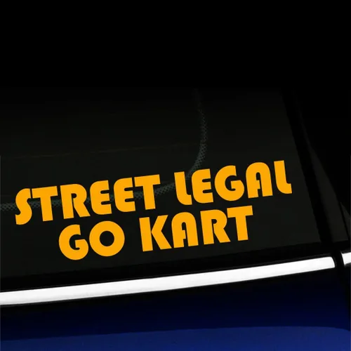 Vista 16 de Street Legal Go Kart - Calcomanía de vinilo para Mini Cooper, color a elegir - [azul azul]