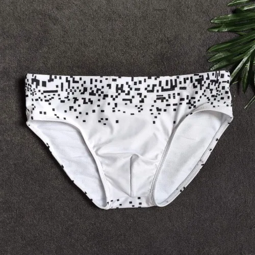 Vista 8 de UXH Traje de baño para hombre, con relleno, sexy, para natación, playa, surf, natación, traje de baño