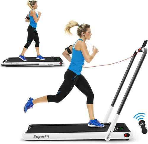 Vista 13 de Goplus 2 in 1 Folding Treadmill, 2.25HP Under Desk Electric Superfit Treadmill, Installation-Free with APP Control, Remote Control, Bluetooth