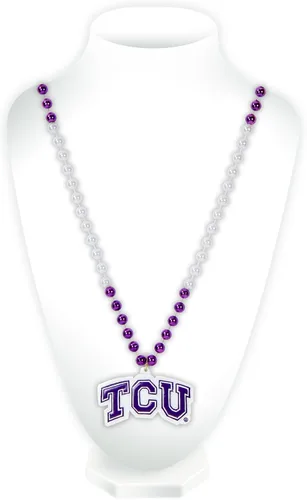 Vista 55 de Rico Industries NCAA Fan Shop - Cuentas estilo Mardi Gras con logotipo del equipo 3-Color del