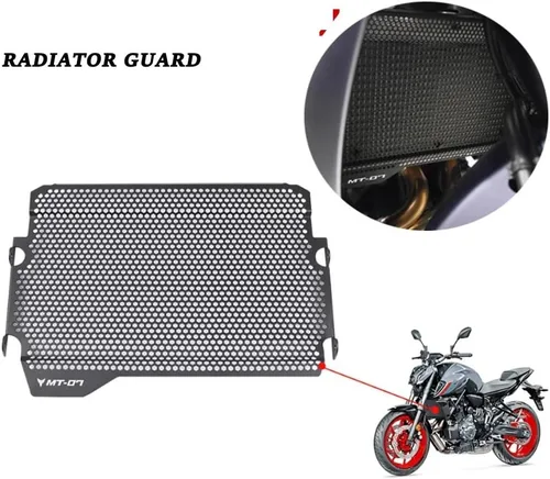 Vista 2 de Radiators Guard for YA&MAHA MT-07 FZ-07 MT07 MT FZ 07 2014-2020 2021 2022 2023 FZ07 MT07 Motorcycle Radiator Grille Guard Cover Fuel Tank Protect