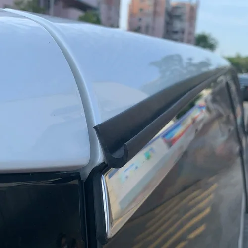 Vista 6 de D-Lumina Canaleta de lluvia para caravana, riel de goteo de goma de 60 pies de longitud para automóviles, camionetas, tira desviadora de lluvia