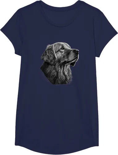 Vista 71 de Camiseta divertida Golden Retriever, Negro