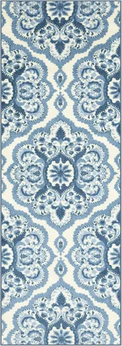 Vista 33 de Maples Rugs Vivian Medallion - Alfombra de área, fabricada en Estados Unidos, lavable, antideslizante, alfombra de interior para cocina, entrada
