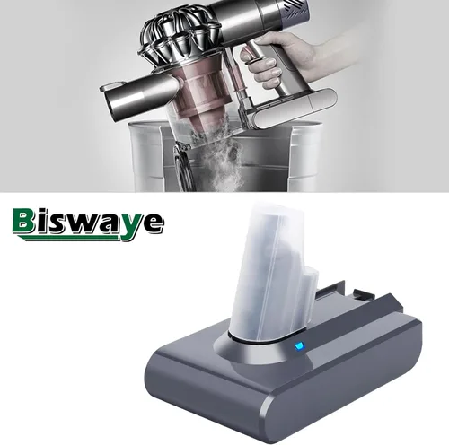 Vista 7 de Biswaye Compatible con Dyson V6 Batería Reemplazo DC62 SV04 SV03 Aspiradora
