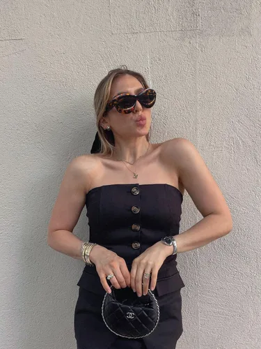 Vista 5 de Lentes de sol de labios de moda con forma inflada para mujer, de gran tamaño, protección UV400