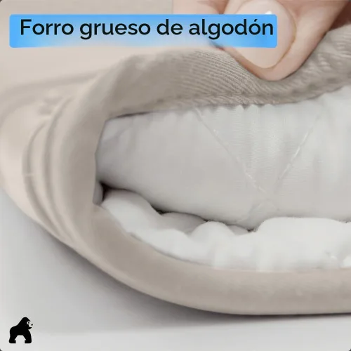 Vista 6 de GORILLA GRIP - Juego de guantes de horno de silicona suave sin BPA, guantes de cocina resistentes al calor e impermeables, forro de algodón grueso