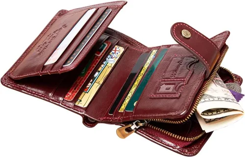 Vista 5 de Anti-perdida Bluetooth Carteras Tracker Billetera Posición Registro Vía Teléfono GPS Carteras Para Hombre Billeteras Bifold Cuero