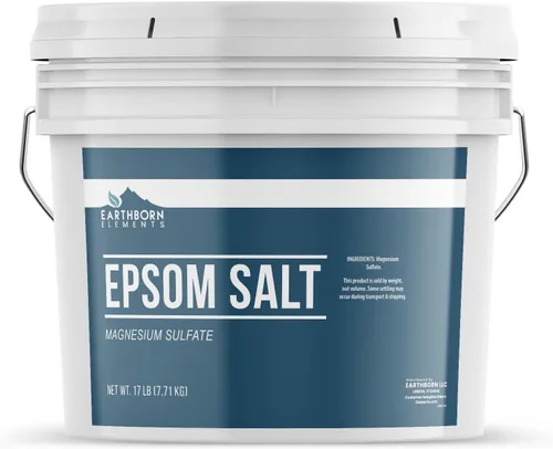 Vista 13 de Earthborn Elements Sal de Epsom de vainilla y durazno de cachemira, 8 libras, cubo de un galón, pura y sin diluir, sal de remojo con fragancia
