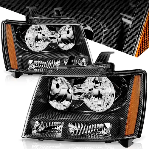 Vista 15 de Auto Dynasty - Juego de faros delanteros LED DRL compatible con 2007-2014 Chevy Tahoe Suburban Avalanche, lámparas de proyector para lado