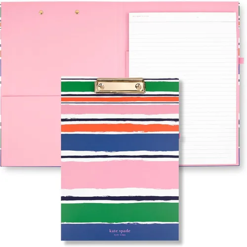 Vista 14 de kate spade new york Portapapeles de tapa dura con clip de perfil bajo, padfolio profesional incluye bloc de notas rayado, trabilla para bolígrafo