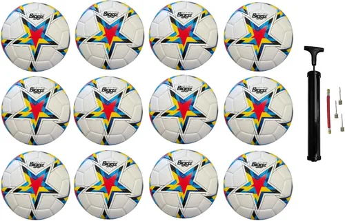 Vista 9 de Biggz Molde de alta tecnología Starz Balón de fútbol tamaño 5 con bomba de mano