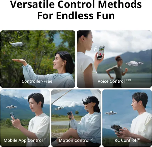 Vista 5 de DJI Neo Fly More Combo, mini dron con cámara 4K UHD para adultos