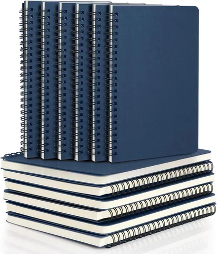 Vista 43 de EUSOAR - Cuaderno rayado A5 con espiral, para escritura, viajes, notas, diario, bocetos, para estudiantes, oficina, negocios, tapa de 3