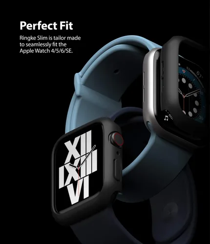 Vista 5 de Ringke Funda delgada para Apple Watch Series 6, 5, 4 (1.575 pulgadas), SE 3, 2, 1 (1.575 pulgadas), funda delgada y ligera para mujeres y hombres