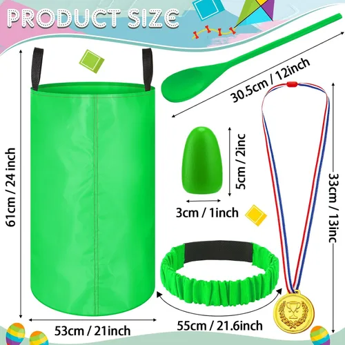 Vista 2 de Yunsailing 40 Pieces Potato Sack Race Bags Large Bags Lawn Outdoor Games Party Games for Kids School Adults Family Backyard Party Birthday Outside