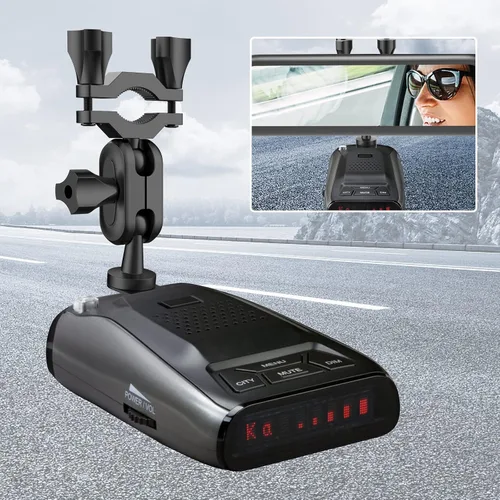 Vista 3 de Soporte para detector de radar para espejo retrovisor de coche, adecuado para montaje de radar de varilla de espejo retrovisor serie Uniden
