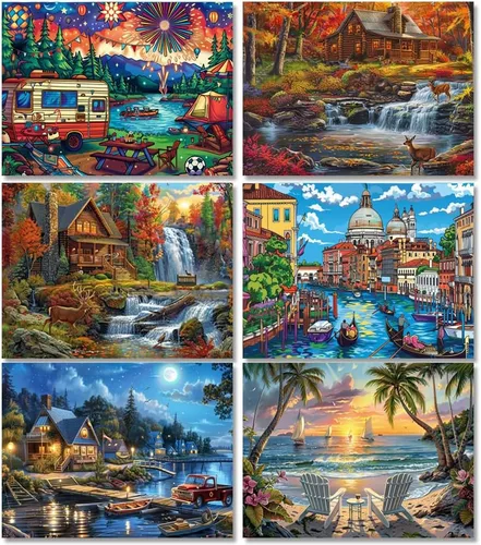 Vista 22 de DOTSOPS Kits de Pintura de Diamantes Arte Adultos Kit de Pintura Manualidades DIY Arte de Diamantes 5D Paquetes Kits Completos para Adultos