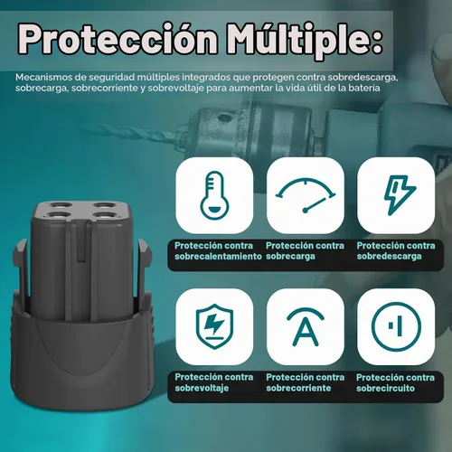 Vista 5 de CREABEST Paquete de 2 baterías Ni-MH de 4.8 V de 3500 mAh compatibles