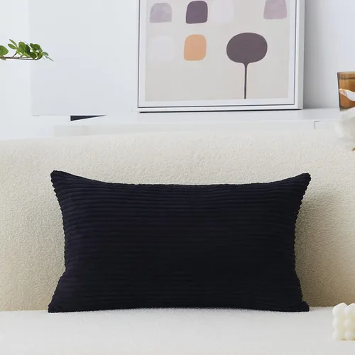 Vista 69 de Home Brilliant Funda de almohada de primavera de 18x18 pulgadas, funda de almohada de terciopelo a rayas para silla y sofá, funda de almohada