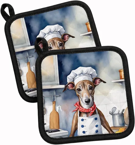 Vista 20 de Caroline's Treasures Coton de Tulear El Chef Par de Agarraderas de Ollas de Cocina Resistentes al Calor Juegos de Agarraderas de Ollas Almohadillas