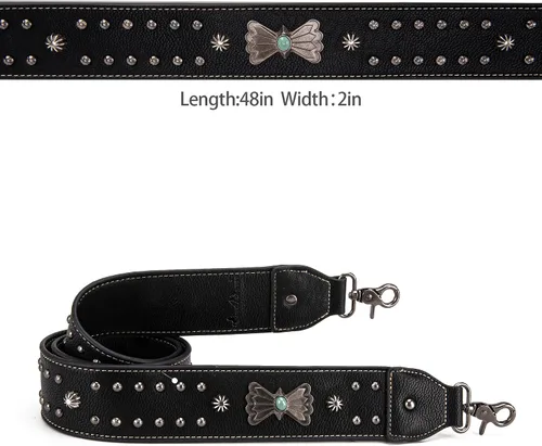 Vista 6 de Montana West Western Purse Straps Crossbody Handbag Replacement Strap Wide Straps