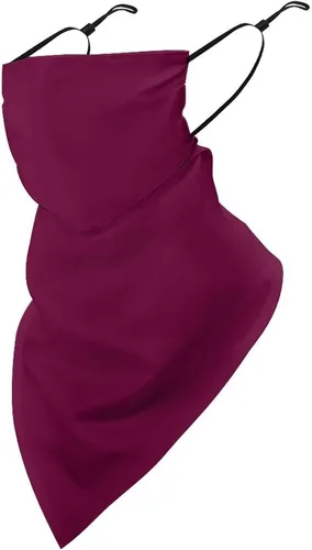 Vista 31 de Bufanda triangular reutilizable con cinta elástica para las orejas, protección solar UV