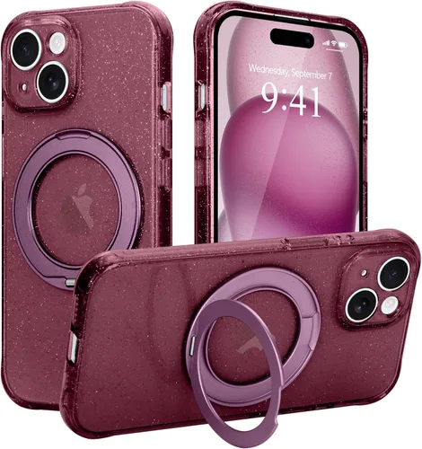 Vista 22 de Funda para iPhone 16 Pro Max, compatible con Magsafe, color negro