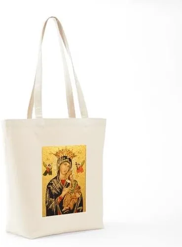 Vista 7 de CafePress Our Lady Of Perpetual Help - Bolsa de mano de lona natural bolsa de compras reutilizable
