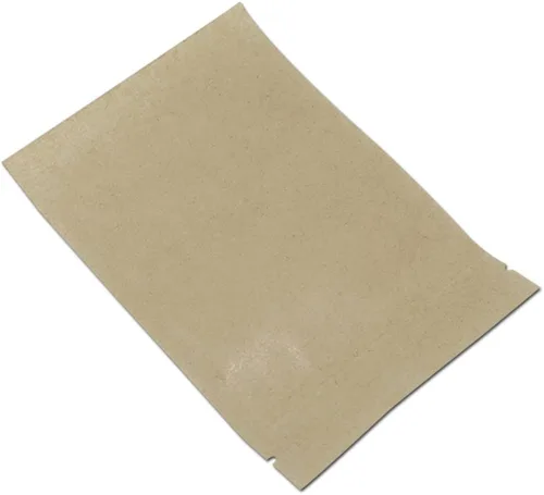 Vista 6 de PABCK 50 Piezas Bolsas de Papel Kraft Marrón con Frente Transparente de Pie Herméticas 3.9x5.9 pulgadas para Almacenamiento de Alimentos