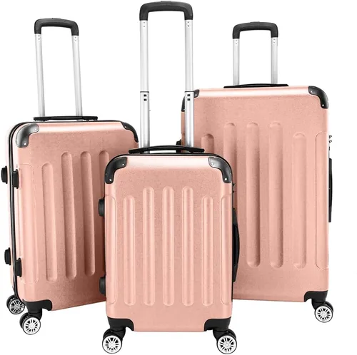 Vista 53 de Juego de equipaje de 3 piezas – Maletas con ruedas giratorias multidireccionales – Bolsa de viaje Maleta ABS con bloqueo TSA – Maletas de carcasa