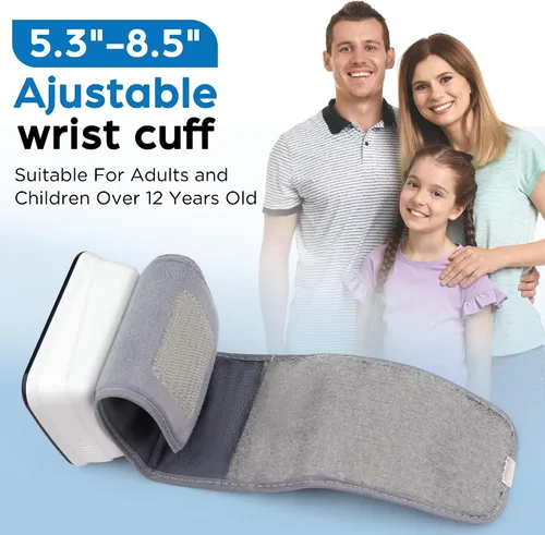 Vista 5 de LotFancy - Monitor de presión arterial para muñeca, 2 modos de usuario, muñeca de 5.3 a 8.5 pulgadas, aprobado por la FDA, funda incluida.