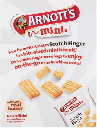 Vista 3 de Arnott's Mini dedo escocés paquete de 8