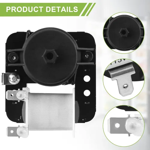 Vista 4 de [Actualizado] AMI PARTS W10189703 - Motor de ventilador evaporador para refrigeradores Whirl-Pool Ken-More - Reemplaza WPW10189703, AP6016598