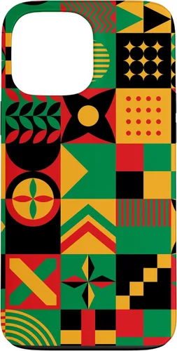 Vista 22 de Funda para iPhone 14 Pro Max con patrón tribal africano orgullo afroamericano historia negra