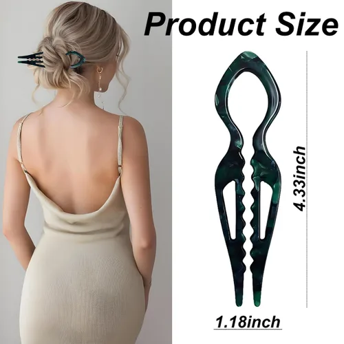 Vista 7 de 4 horquillas para el cabello para mujer, horquilla francesa en forma de U, horquilla francesa para el cabello, accesorios elegantes para el cabello