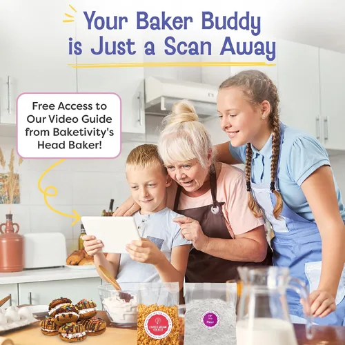 Vista 8 de Duff Goldman - Juego de hornear de bricolaje para niños por Baketivity - Hornea deliciosas galletas sándwich de S'mores con ingredientes previamente