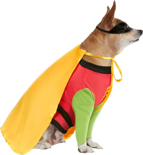 Vista 3 de Disfraz de Robin de Teen Titans de Rubies Costume., S, Verde y Rojo