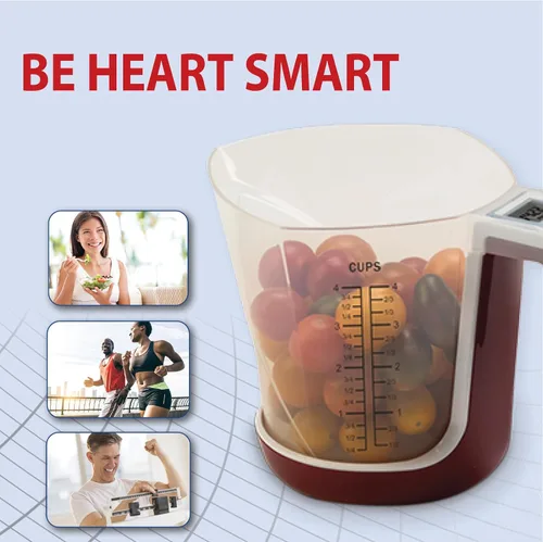 Vista 7 de Escala digital de taza de medición de cocina Báscula de alimentos de 4 tazas, taza lavable desmontable, tara, 5 modos, g/lb-oz/fl oz/taza