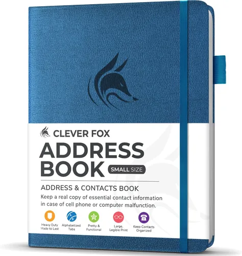 Vista 15 de Clever Fox - Libreta de direcciones con pestañas alfabéticas - Libro de teléfono y direcciones de cuero PU para guardar contactos de forma segura